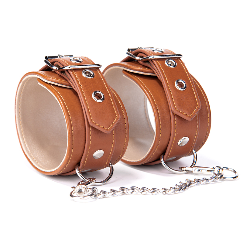 BDSM Erotik Sklave PU Leder BDSM Fu&szlig;fesseln Fu&szlig;fesseln Sexspiel SM Produkte Spielzeug