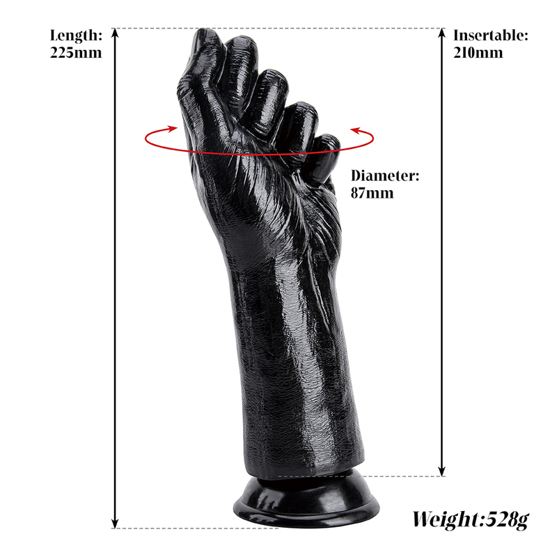 Fantasie-Faust-Handdildo mit Analplug-Design f&uuml;r die Erforschung des G-Punkts von Frauen