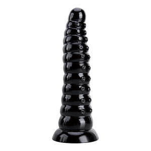 特大ビーズ ブラック PVC フィスト ディルド 巨大な前立腺マッサージャー カップル用