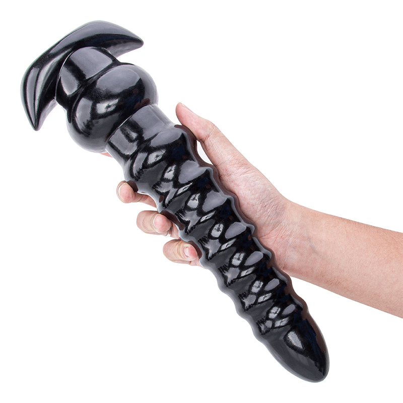 PVC superlange dildo buttplug voor mannen en vrouwen prostaat- en vaginale stimulator