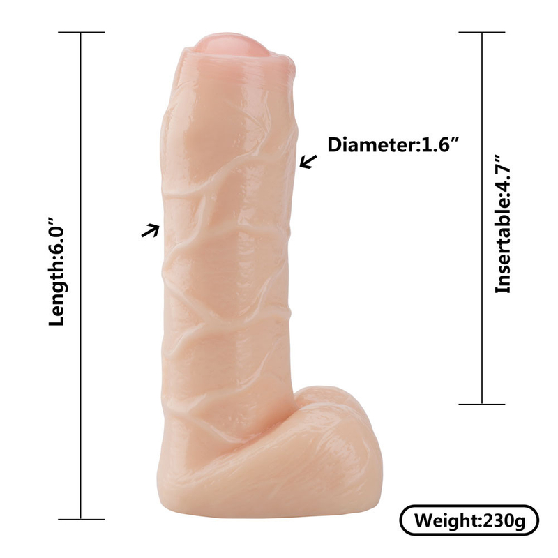 Kunstmatige paddestoelkopzuignapdildo