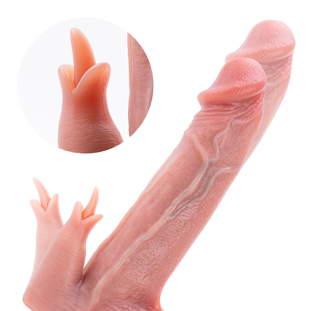 Kleurrijke dildo vibrator vleesvorm vrouw volwassen speelgoed 