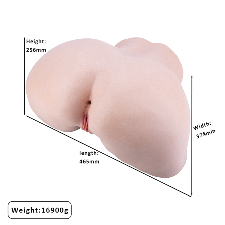 Realistische Silikon-Pussy-Arsch-Sexpuppe, realistische Vagina-Doppelkanal-Spielzeug