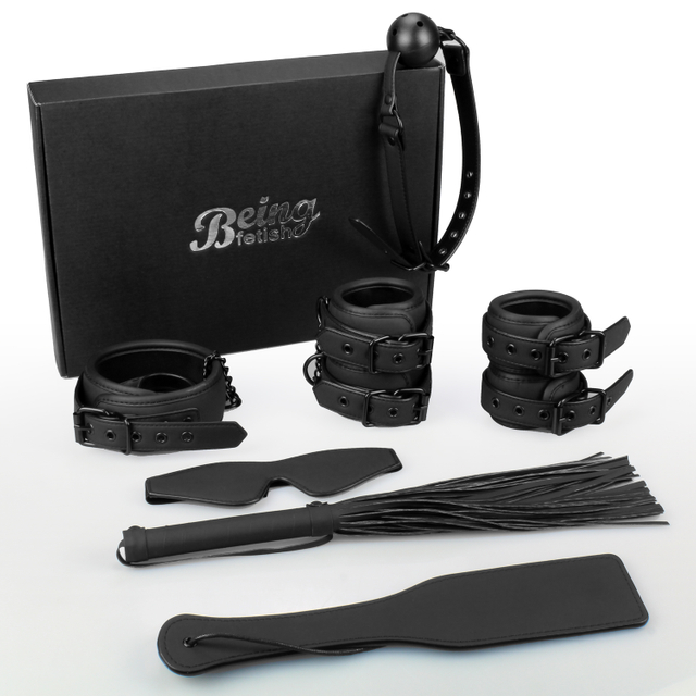 7PSC 高級マット プロフェッショナル ボンデージ キット 7 ピース アドバンス BDSM 大人用 ボンデージ セット カップル用