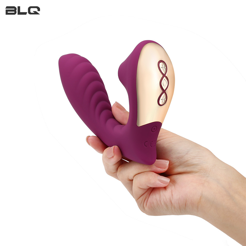 Potente vibratore del punto G e ventose per il clitoride
