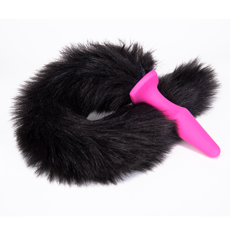 Plug anale peloso BDSM con coda di volpe adorabile