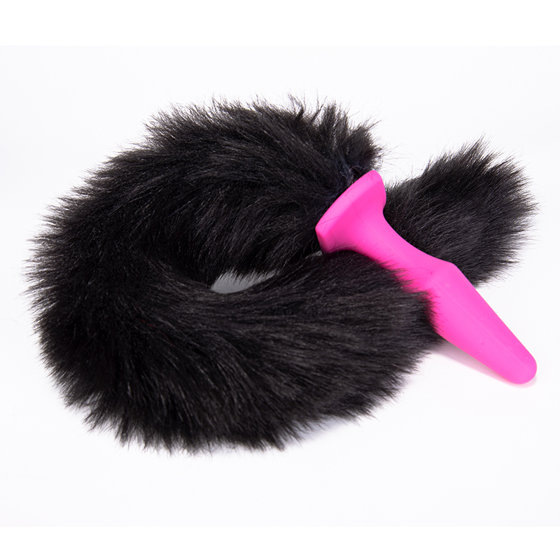 Plug anale peloso BDSM con coda di volpe adorabile