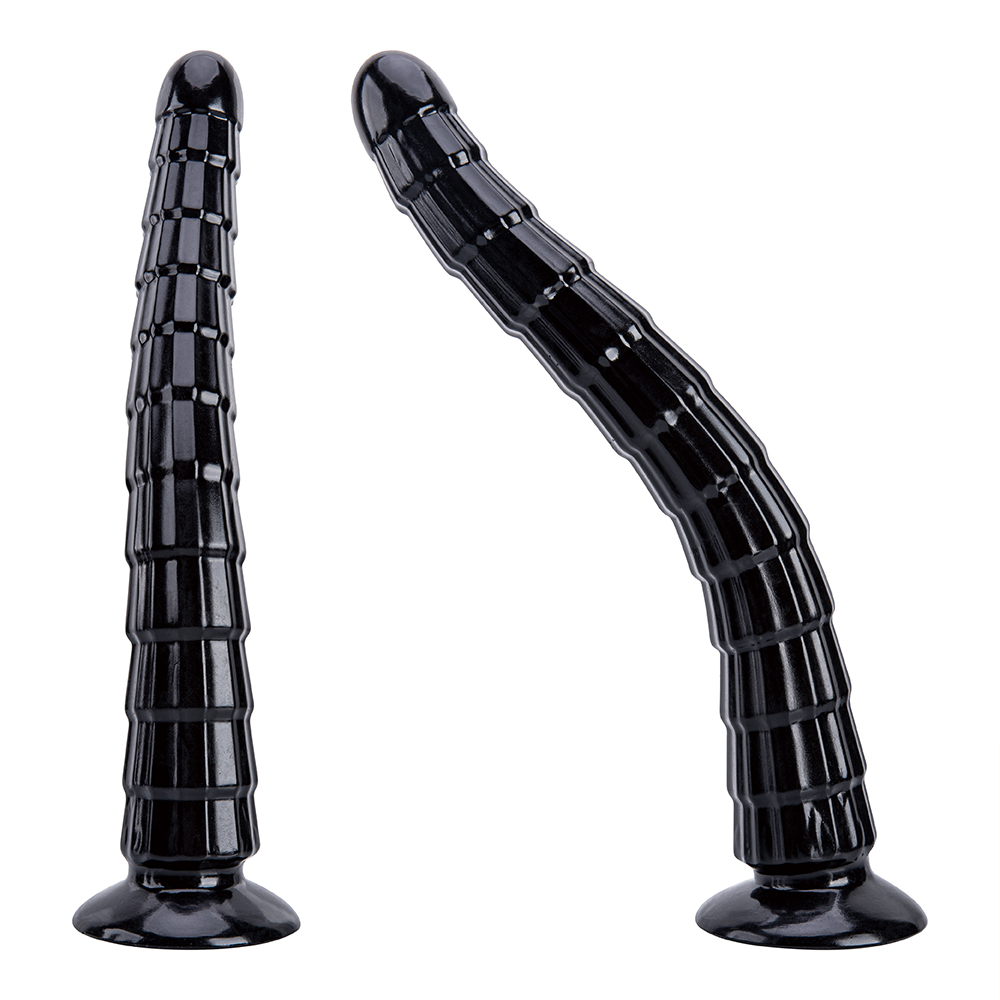 ファンシー工場からのカスタム卸売黒の長くて薄いディルド マッサージャー熱い販売のカップルの楽しいおもちゃ