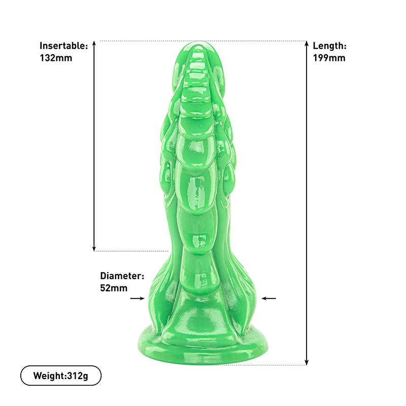 Giocattolo per adulti Fantasia all'ingrosso Colorato Drago Mostro Dildo con design grande e spesso e caratteristiche esclusive