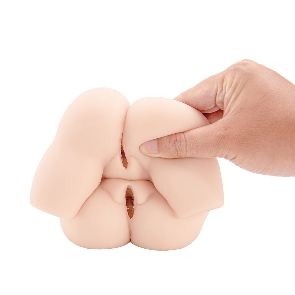 Giocattolo adulto artificiale maschio del sesso adulto artificiale della fica butterata di gomma per gli uomini che si masturbano