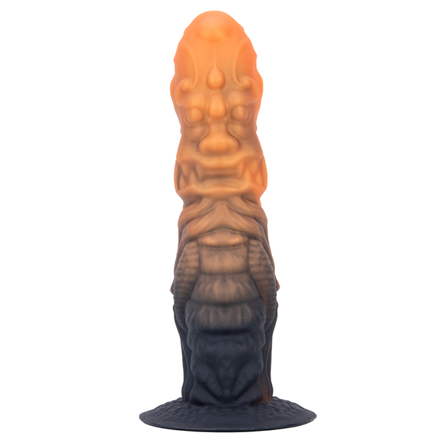 Plug anale con dildo lungo da uomo di colore misto