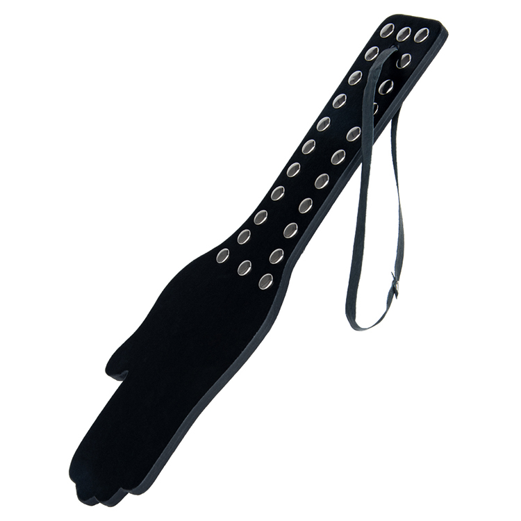 세련되고 강렬한 열정 플레이를 위한 고급 PU 가죽 BDSM 패들 더블 레이어 소프트 디자인
