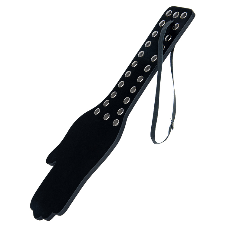 세련되고 강렬한 열정 플레이를 위한 고급 PU 가죽 BDSM 패들 더블 레이어 소프트 디자인