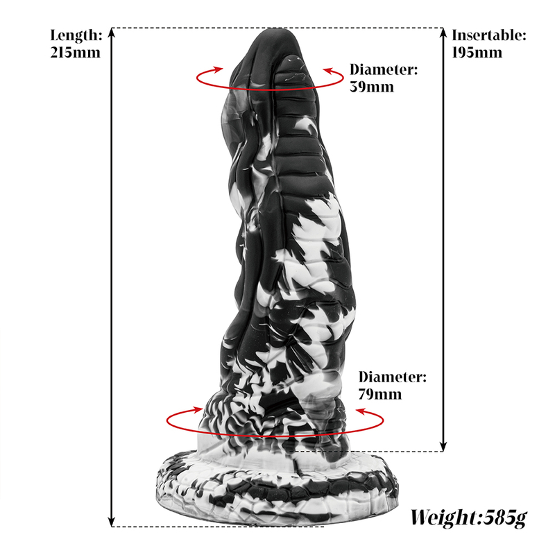 Alien realistische siliconen geknoopte enorme penisdildo voor G-spotstimulatie Volwassen seksspeeltje voor vrouwen