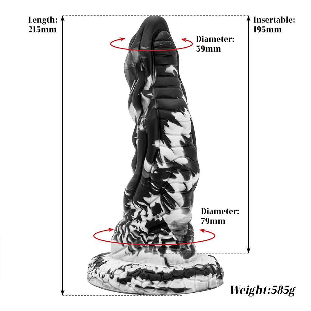 Alien realistische siliconen geknoopte enorme penisdildo voor G-spotstimulatie Volwassen seksspeeltje voor vrouwen