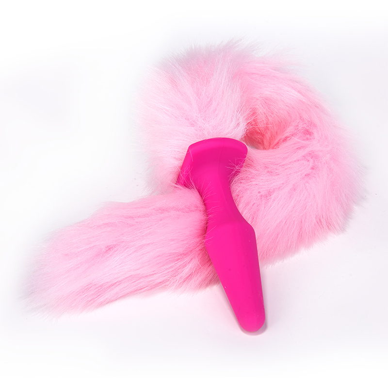 Plug anale peloso BDSM con coda di volpe adorabile