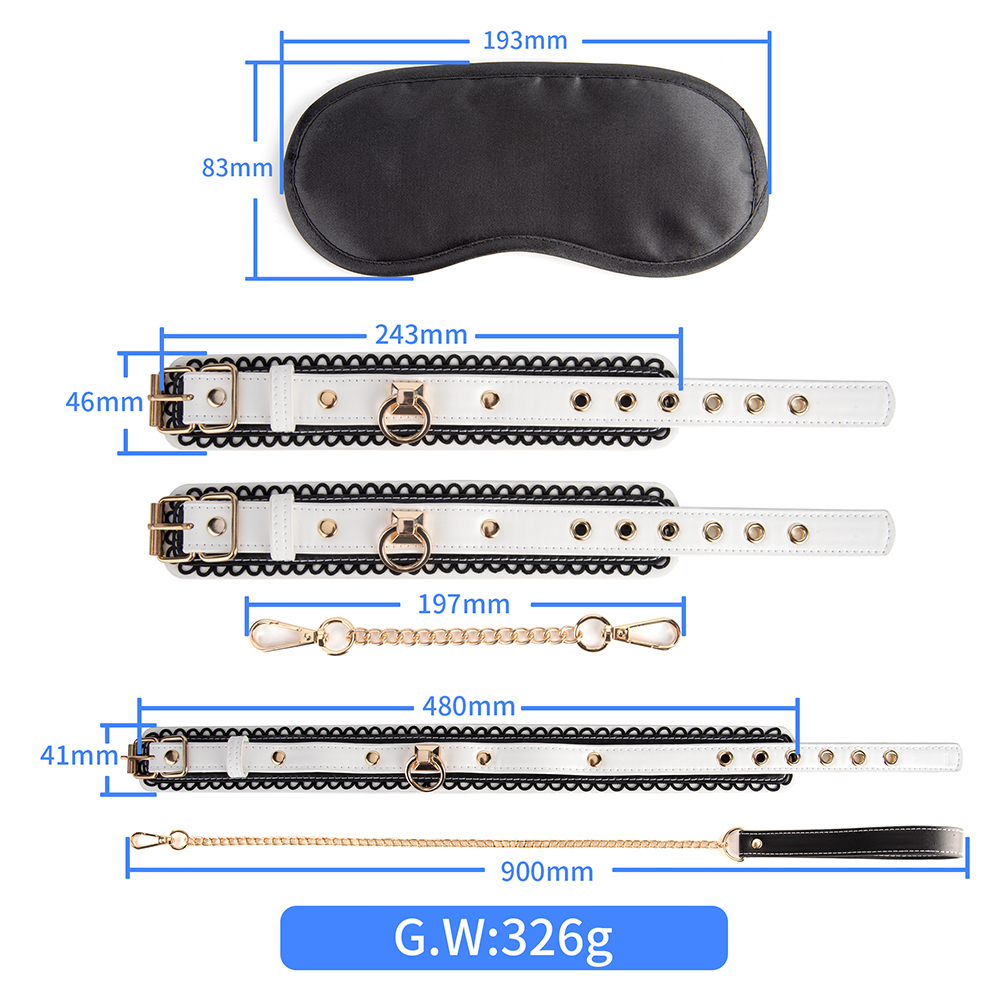 3 st&uuml;cke Set Bett Bondage Set Zur&uuml;ckhaltung Erwachsene Spiel G&uuml;rtel Sex Handschellen Nippel Klemme Peitsche Kragen Kit Sex Spielzeug f&uuml;r Paar Sex Zubeh&ouml;r