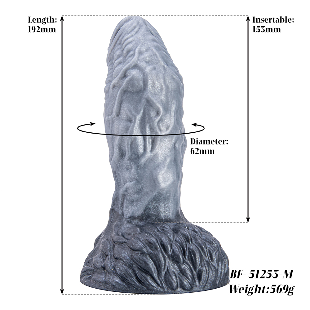 Hochwertiger Anomaly Irideszenz-Silikon-realistischer Penis-Spielzeugdildo f&uuml;r Erwachsene