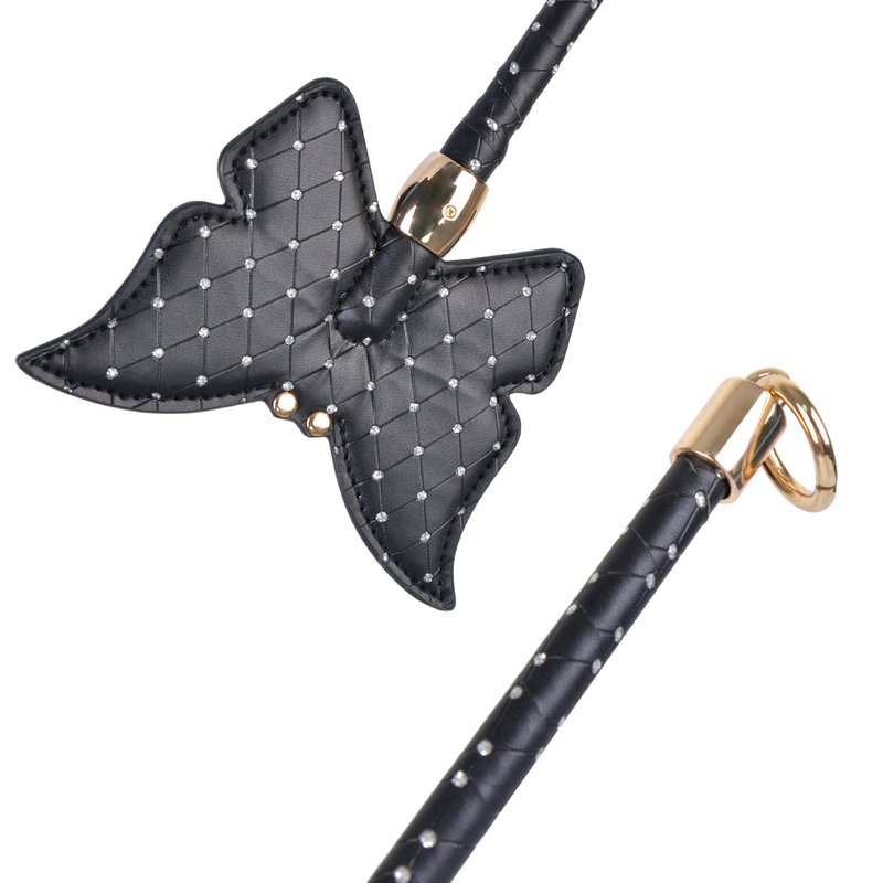 Pagaia per sculacciate Bondage BDSM a forma di farfalla con decorazione di strass Giocattolo per adulti
