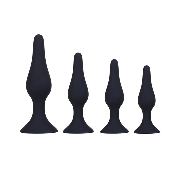 4 pezzi/set Plug anale in silicone di alta qualit&agrave; per giochi di sesso per adulti