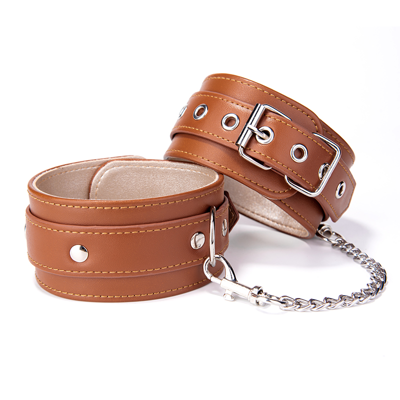 BDSM Erotik Sklave PU Leder BDSM Fu&szlig;fesseln Fu&szlig;fesseln Sexspiel SM Produkte Spielzeug