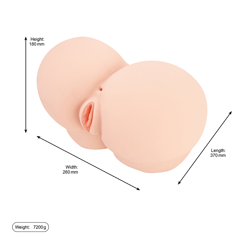 Groothandel Big Ass Doll Mannelijke masturbatie 2 in 1 Realistisch vaginaspeelgoed
