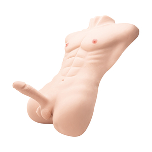 Spierpop voor volwassenen, seksspeeltje met grote dildo voor homoseksuele vrouwen