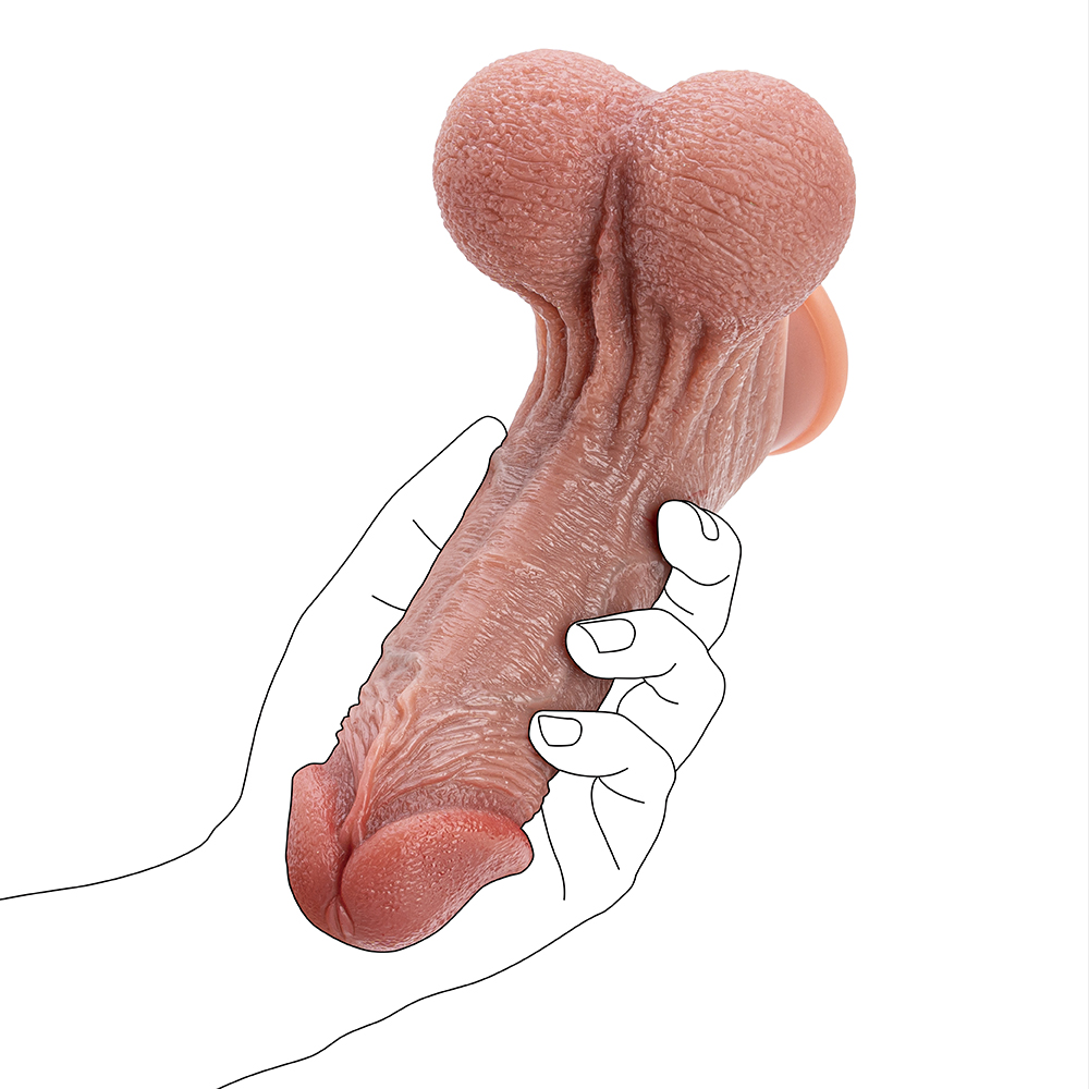 Nuovo stile emulatore ventosa masturbazione realistico dildo adulto
