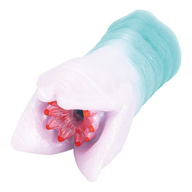 Silikon-Blumen-Monster-Masturbator-Kanal-Sexspielzeug